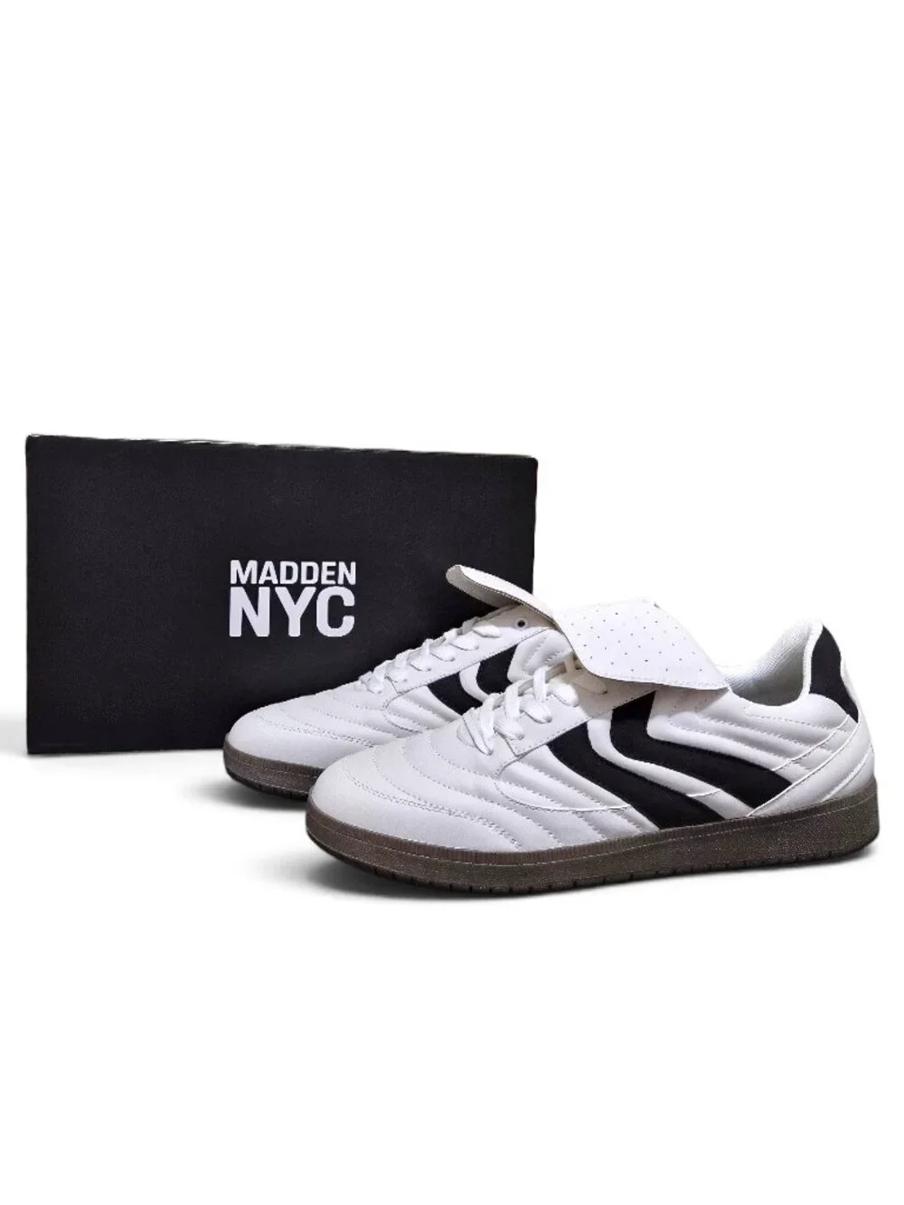 NIB Madden NYC Men's Sport Casual Comfort Shoes Muirr Sizes 9-13 White Lace-up